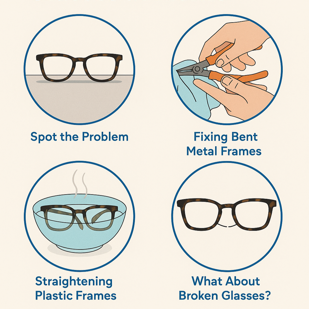 How to Fix Bent Glasses at Home