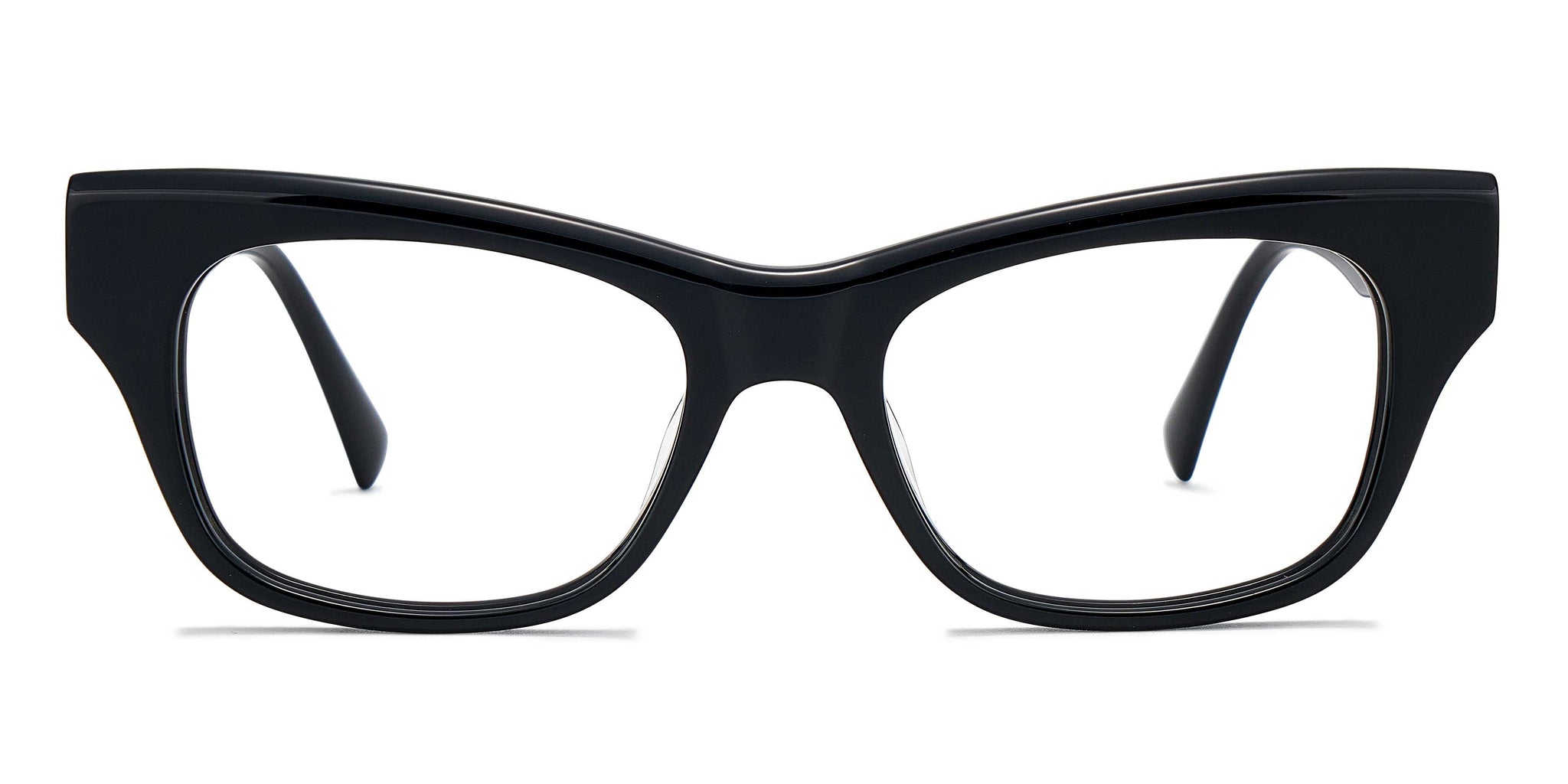 Finlay bold black frame with clear lenses