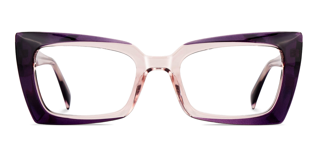 Maroon Square Eyewear Acetate Glasses ___Solange – lakoh
