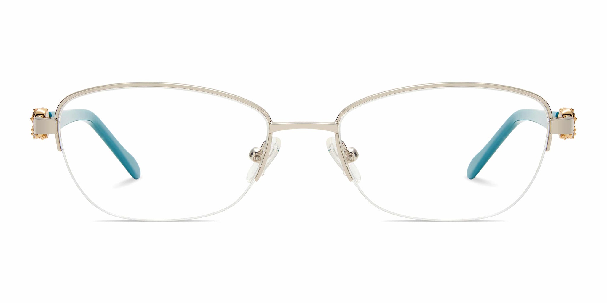 Occhiali Da Vista Rimless In Metallo E Plastica Per Miopia - Diottrie Da -1.0 A -10.0, Neri Unisex