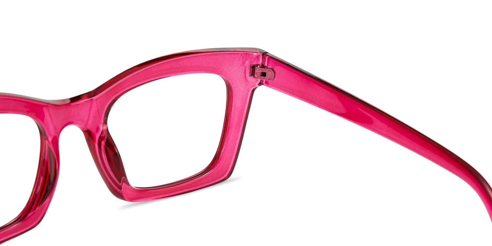 Rose-Red Square Prescription Glasses For Women _ Cirrus – lakoh